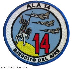 Escudo bordado ALA 14 Base Aérea de Albacete mod. 2